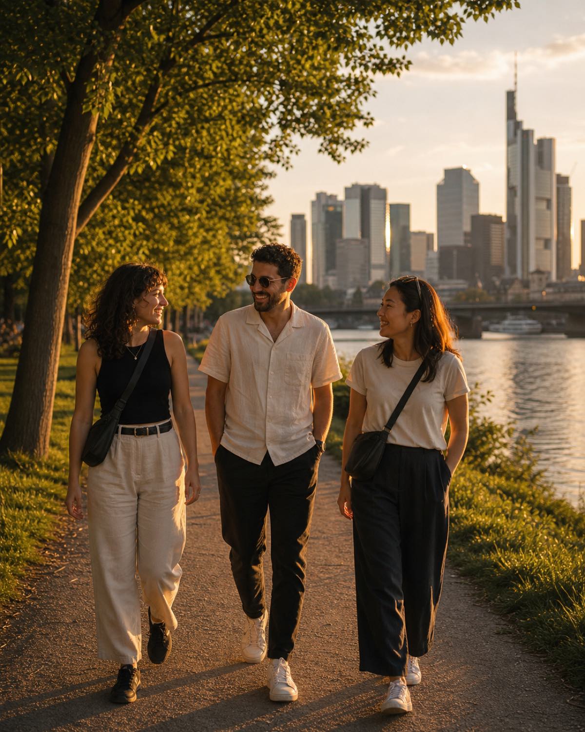 A moment in Frankfurt